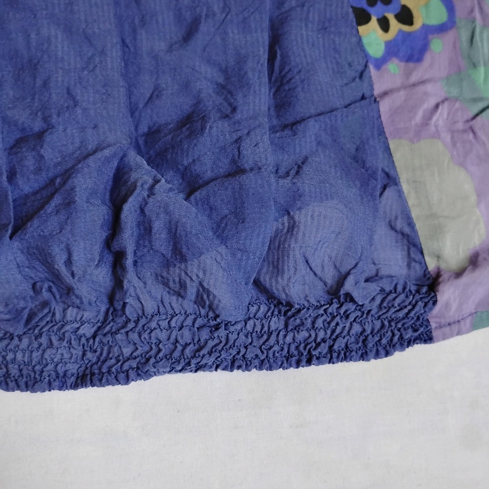 Trinity Top Medium Silk Cotton Patchwork Flowy Fa… - image 3